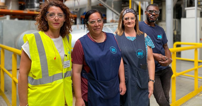 #FIERS : Djamila, Hayat, Rachèle & Antony sur le site Umicore