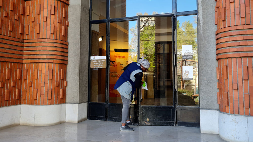 désinfection point de contact